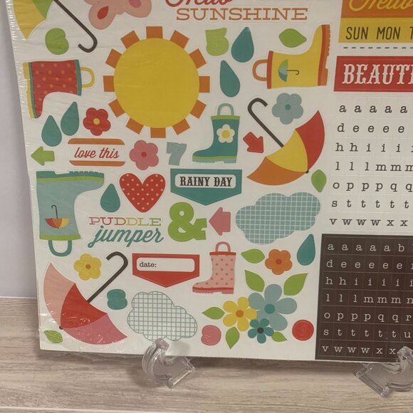 Echo Park "Sunny Days Ahead" Single Sticker Sheet - Picture 3 of 3